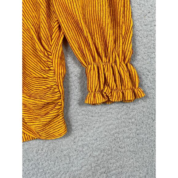 Zara Womens Size M Ribbed Striped Blouse NWT - Picture 10 of 11